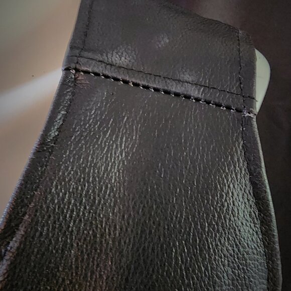 Leather Biker Vest - Picture 3 of 11